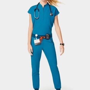 Figs Women's High Waisted Zamora Joggers FIONx Alps Blue Jogger XXSP